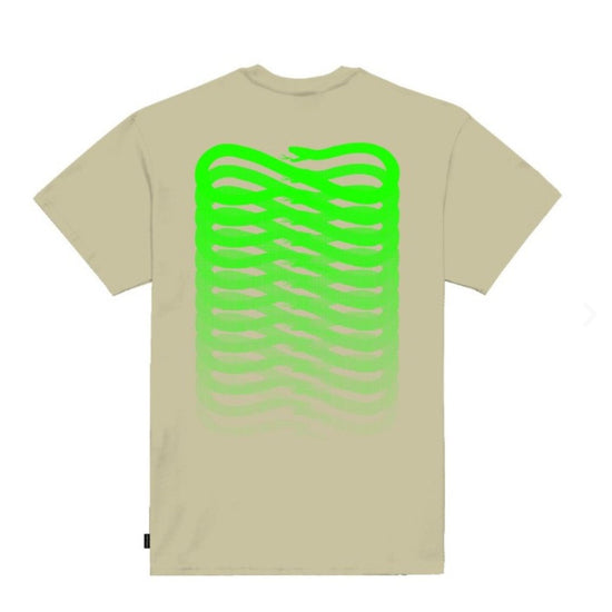 T-shirt Uomo beige e verde