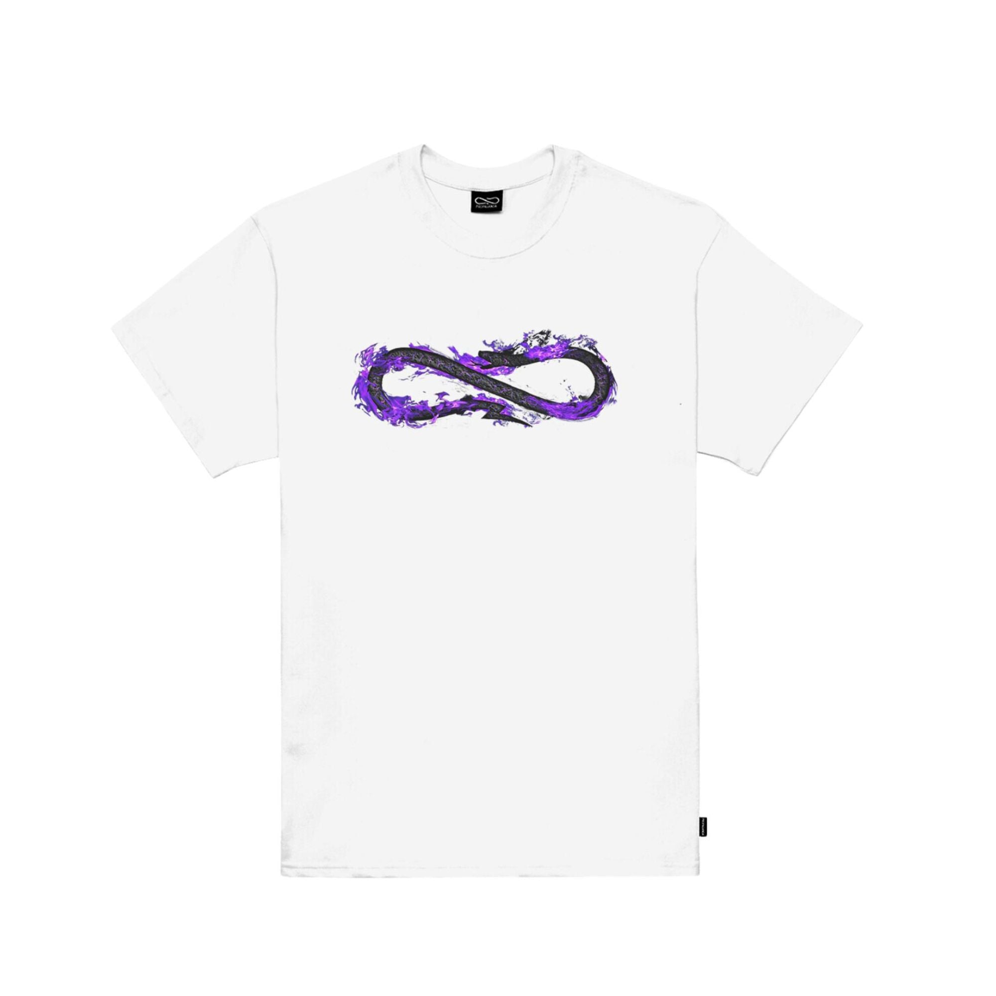 T-shirt con dettagli viola