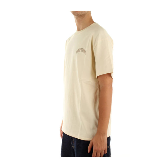 T-Shirt Uomo beige con stampa Triangle Panther