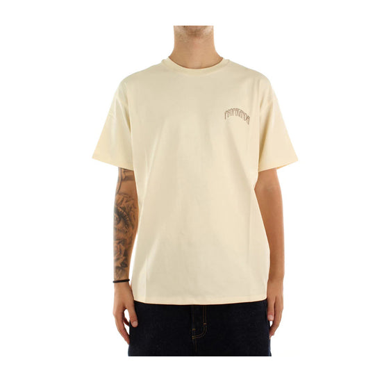 T-Shirt Uomo beige con stampa Triangle Panther