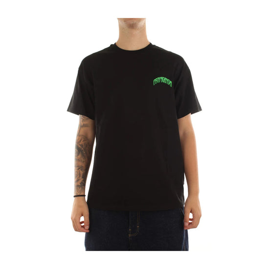 T-Shirt Uomo nero con stampa Triangle Panther