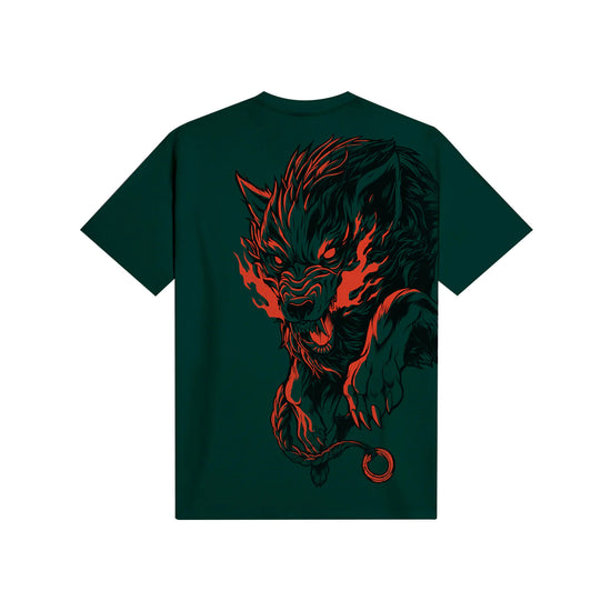 T-Shirt Uomo verde con stampa Cù-Sith