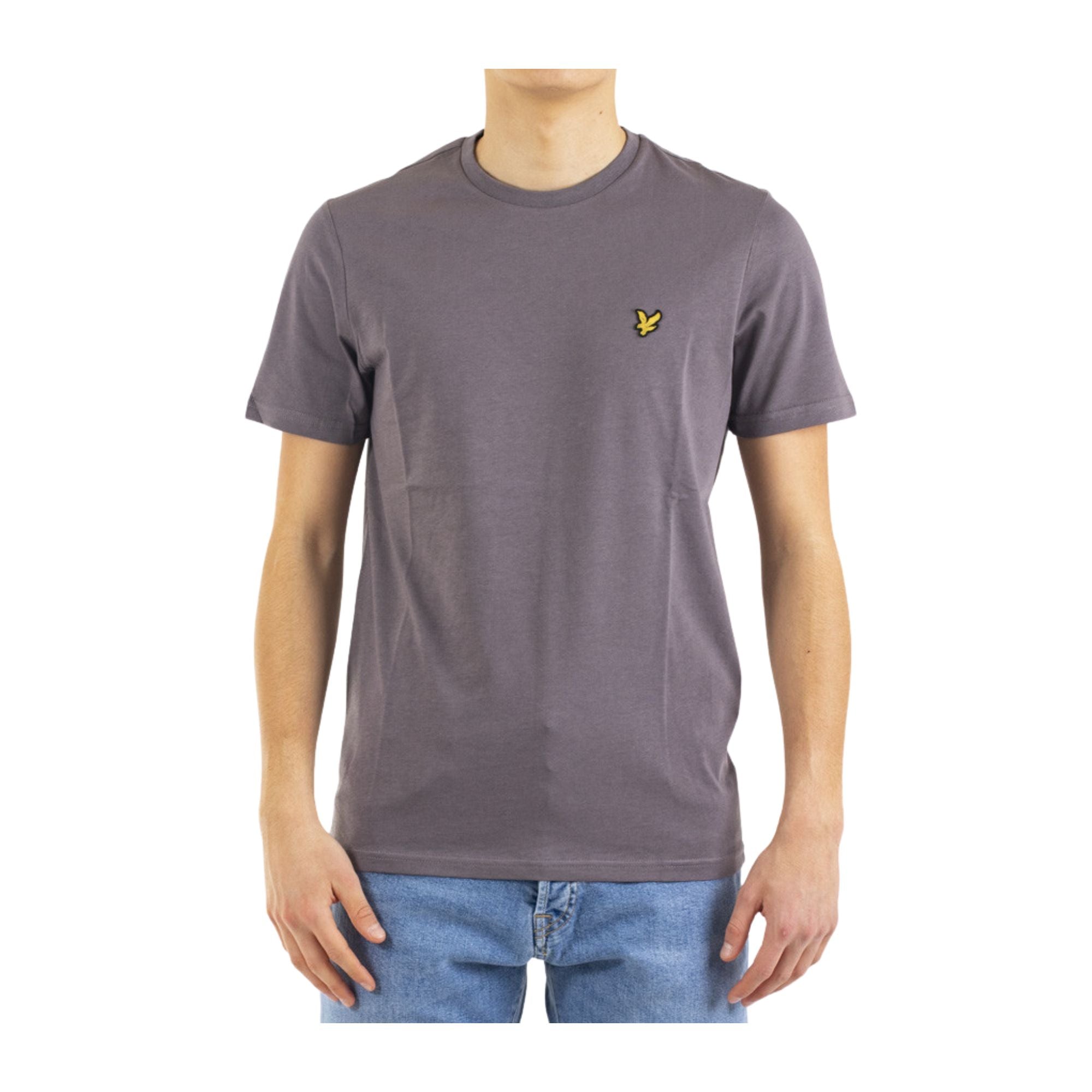 T-shirt Uomo color Grigio Pellicano con logo applicato