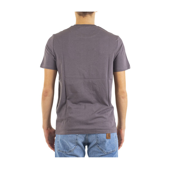 T-shirt Uomo color Grigio Pellicano con logo applicato