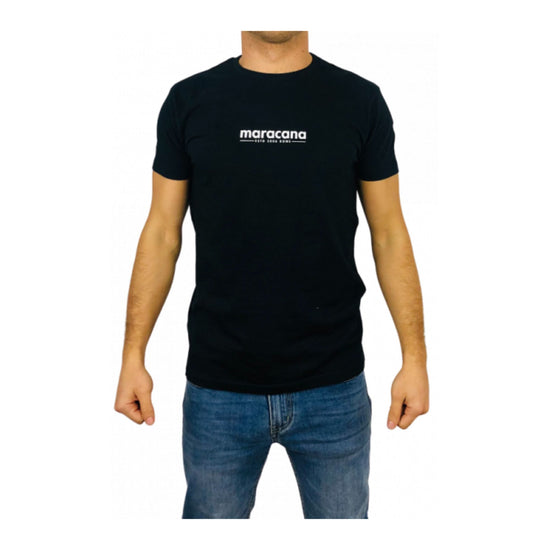 T-shirt Uomo Nera realizzata in morbido cotone a maniche corte