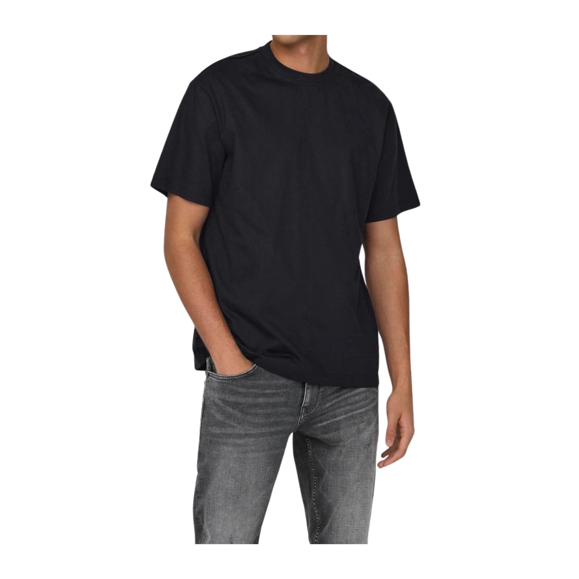 T-shirt Uomo dalla vestibilità relaxed con spalline scese