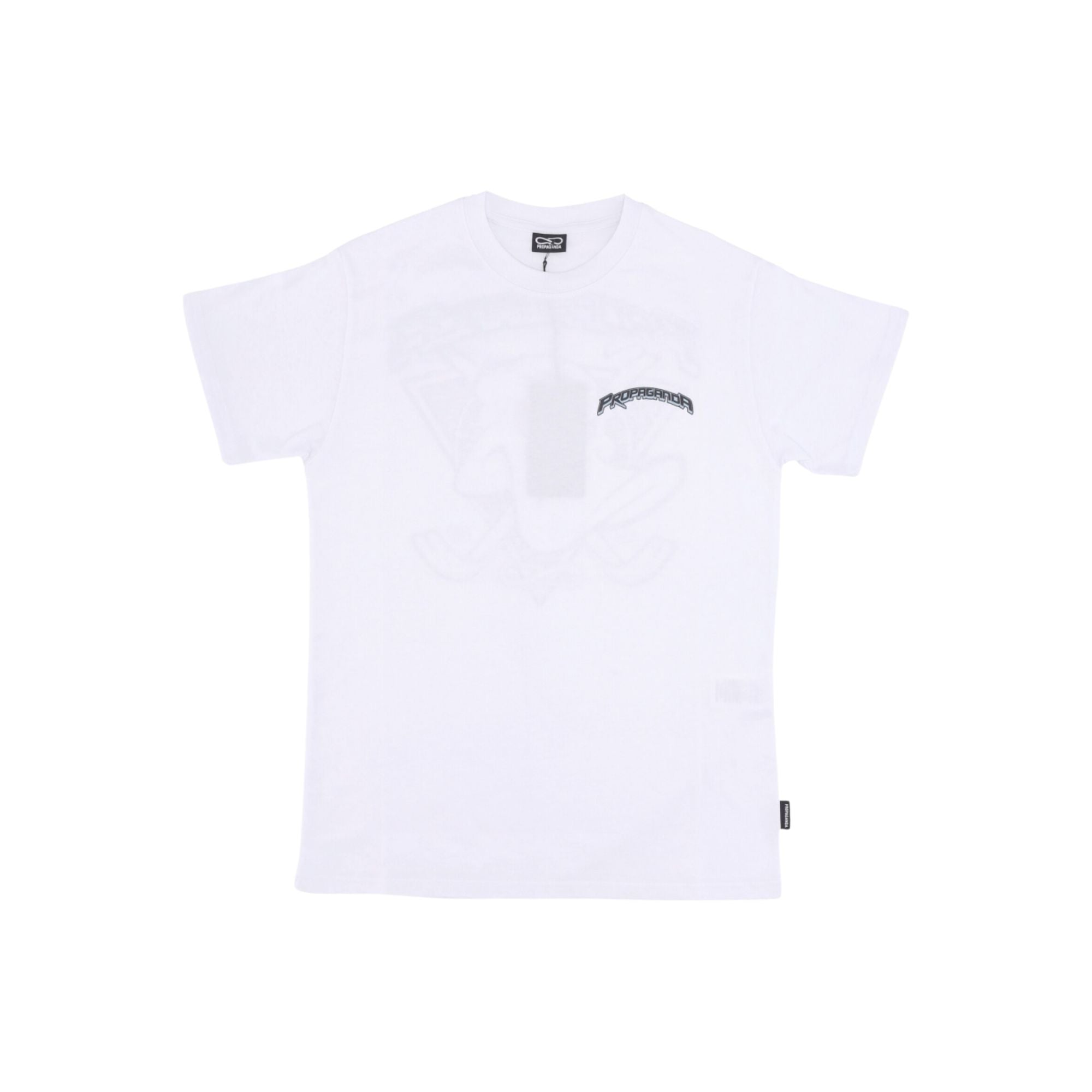 T-shirt Uomo con stampa logo sul petto e maxi stampa multicolore 