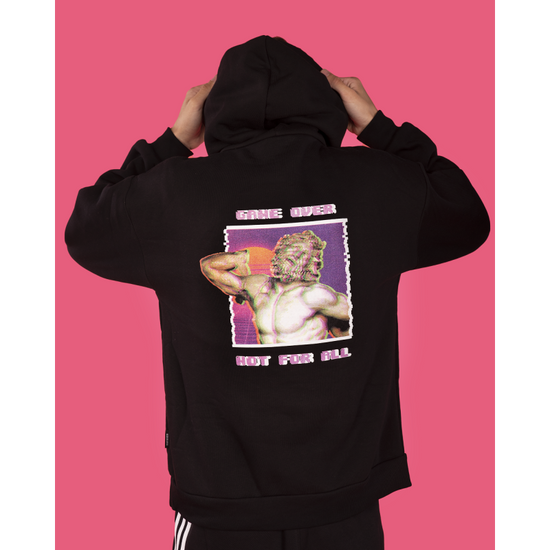 HOODIE OVER VAPOR WAVE